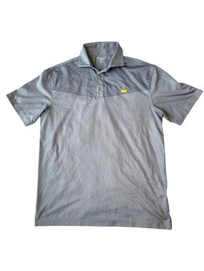 Masters Tech Golf Polo Mens Medium Gray Short Sleeve Performance